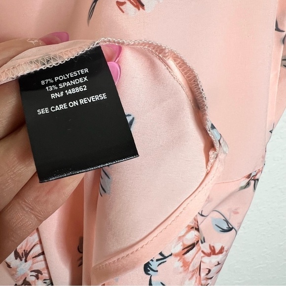 Torrid Top Women Size 4 4X 26 Floral Pink Babydoll Chablis Goddess Tank  B9 - Picture 7 of 11